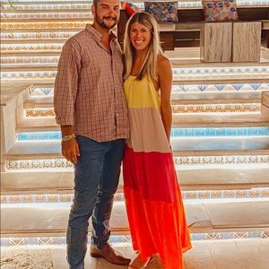 Express Colorblock Maxi Dress